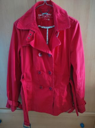 Chubasquero rojo Easy Wear - Talla 38