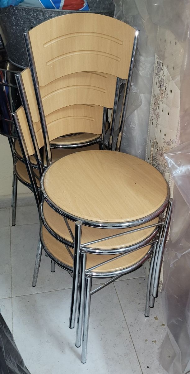 6 sedie da cucina - Metallo e legno