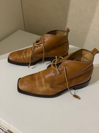 Scarpe in pelle marroni Tg 44