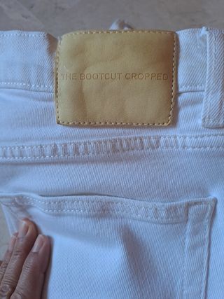 Vaqueros Zara blancos cropped