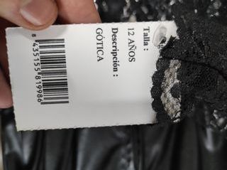 Disfraz niña gótica 12 años