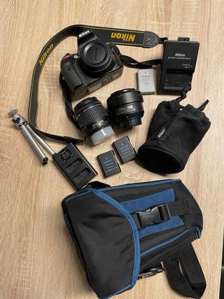 Nikon d3400 y equipo fotográfico