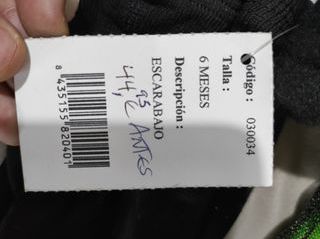 Disfraz escarabajo 6 meses