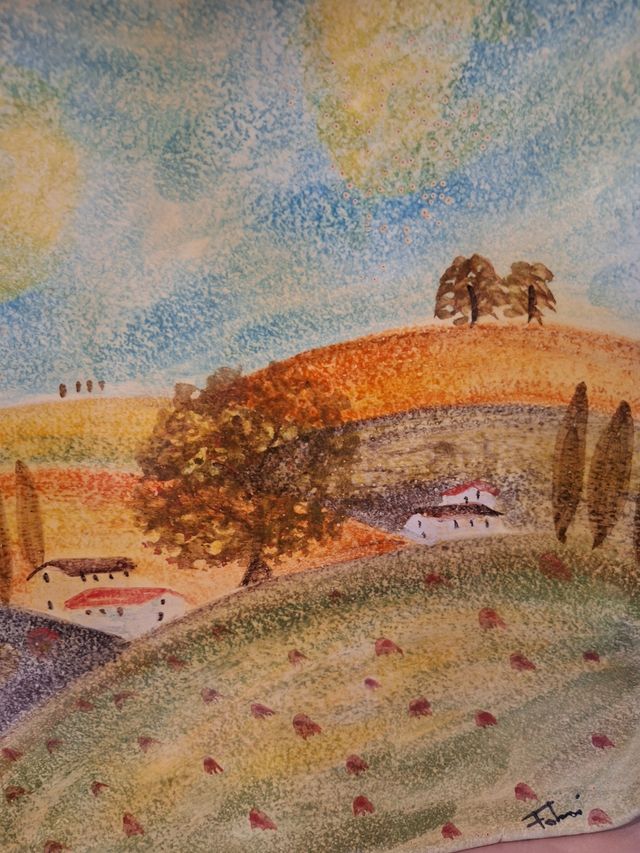 Piatto Dipinto a Mano Fabris