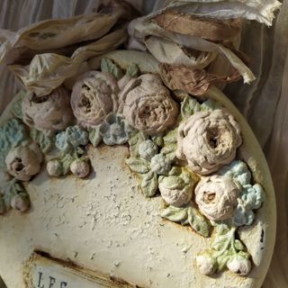 Plaquita Shabby Chic con Rosas