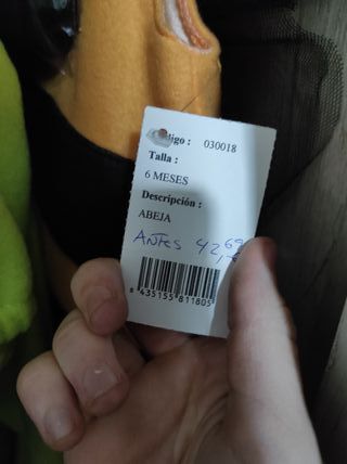 Disfraz de abeja 6 meses