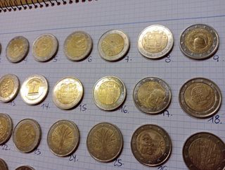 Monedas 2 euros originales y raras