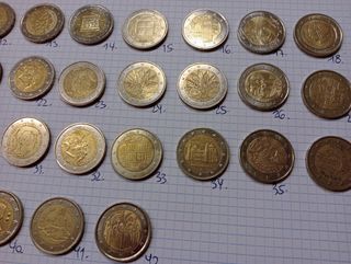 Monedas 2 euros originales y raras