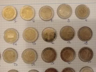 Monedas 2 euros originales y raras