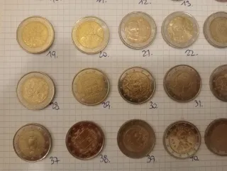 Monedas 2 euros originales y raras