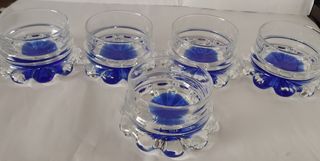 JUEGO PARA MACEDONIA O PONCHE CRISTAL DE MURANO