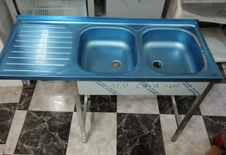 Fregadero 2 Senos 120x50cm