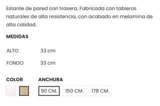 Estantería con trasera CHIARA de Habitare Home