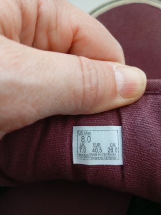 Zapatillas Vans granate