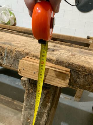 Mesa carpintero antigua de madera