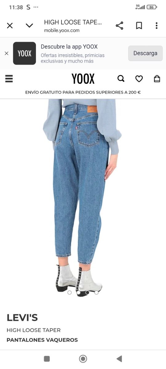 Levi's Vaqueros High Loose Taper - Azul