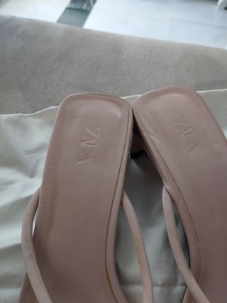 Sandalias rosa mujer tacón bajo