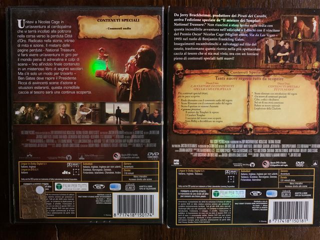 National Treasure 2 DVD saga completa