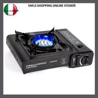 2 x Fornello portatile gas butano con valigetta