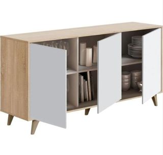 Aparador madera blanco beige
