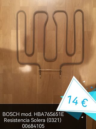 PIEZAS DE UN HORNO Bosch HBA76S651E: