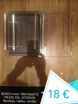 PIEZAS DE UN HORNO Bosch HBA76S651E: