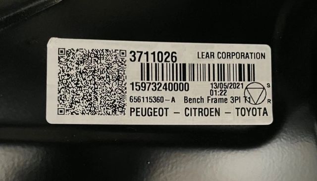 Asientos traseros Citroen, Peugeot, Toyota...