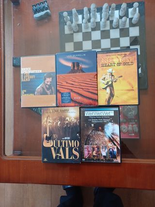 5 DVDs Conciertos Música Rock Pop