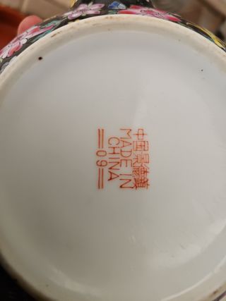 Tetera Vintage China Flores