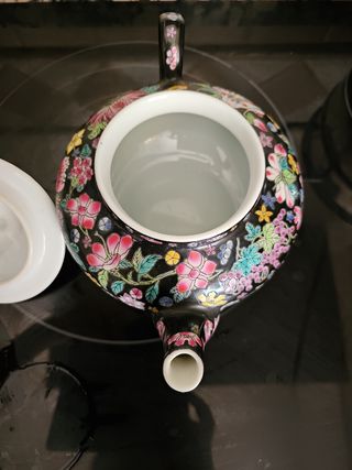 Tetera Vintage China Flores