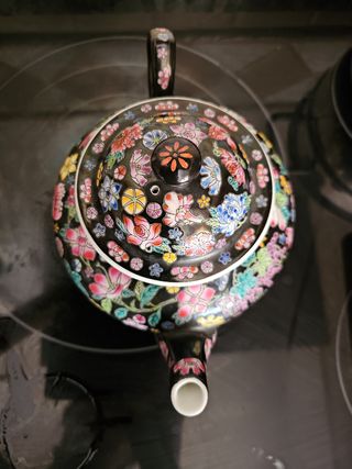 Tetera Vintage China Flores