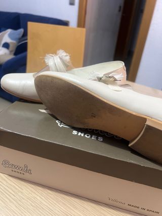 Zapatos comunión niña Boetella beige