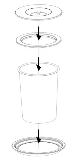 Cubo de basura para encimera