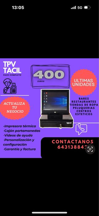 TPV Táctil iggual - Pack completo
