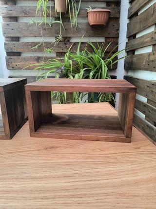 Mesitas a medida. Madera natural