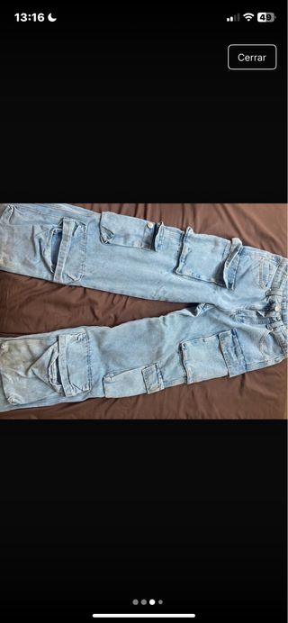 pantalon cargo vaquero