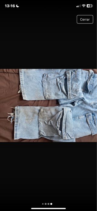 pantalon cargo vaquero