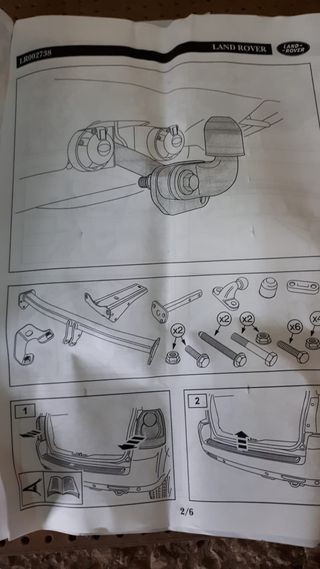 Enganche remolque original land rover freelander 2