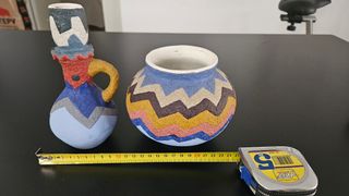 Cerámica marroquí: jarrón y cuenco