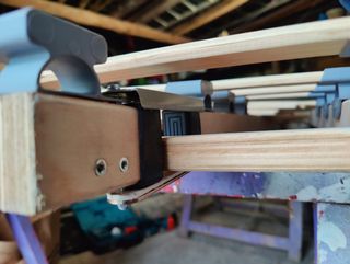 Cama camper, somier estilo acordeon