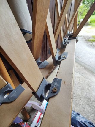 Cama camper, somier estilo acordeon