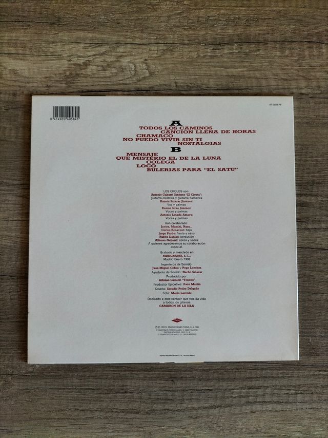 Vinilo - "Los Cholos "Revolucion Gitana"