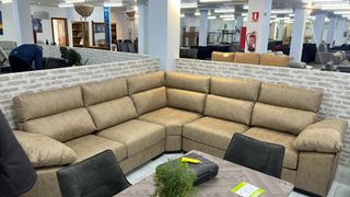 Sofá rinconera chaise longue fácil limpieza NUEVO
