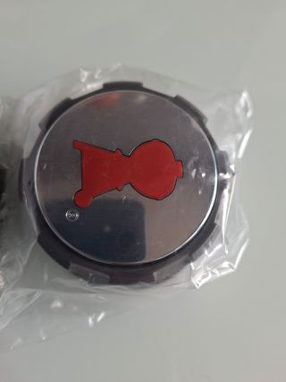 Pulsante gas Weber - rosso e argento