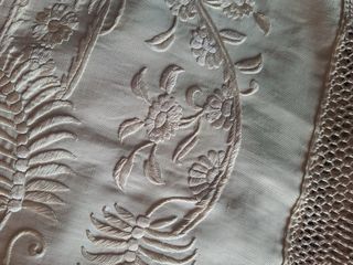 Mantón Manila seda antiguo bordado a mano 