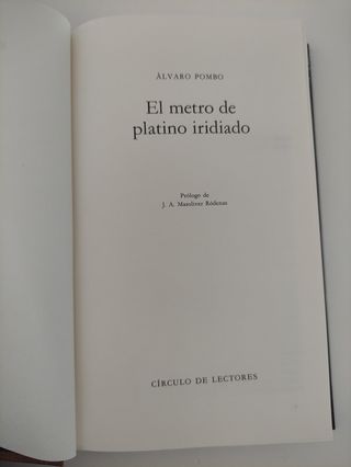 El metro de platino iridiado