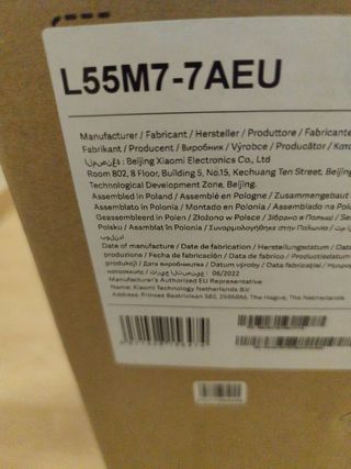 Tv smart 55 Xiaomi4k. con garantía. Entrega gratis