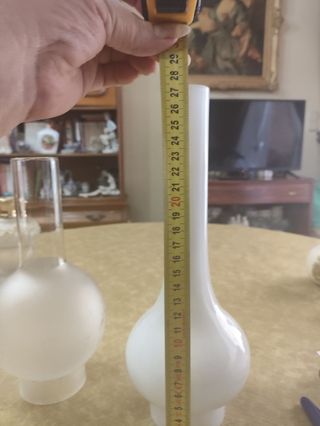 2 Tulipas de Quinqué - Cristal