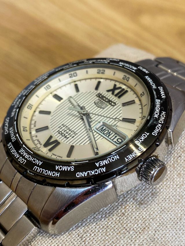 Seiko 5 Sports 100m World Time SNZG63K1 Automatic