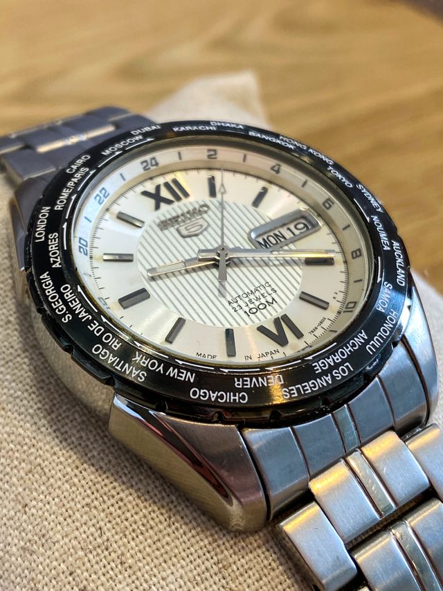 Seiko 5 Sports 100m World Time SNZG63K1 Automatic